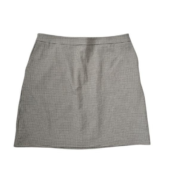 RACHEL ZOE Mini Skirt Houndstooth Plaid Earthtone Career - Picture 3 of 11